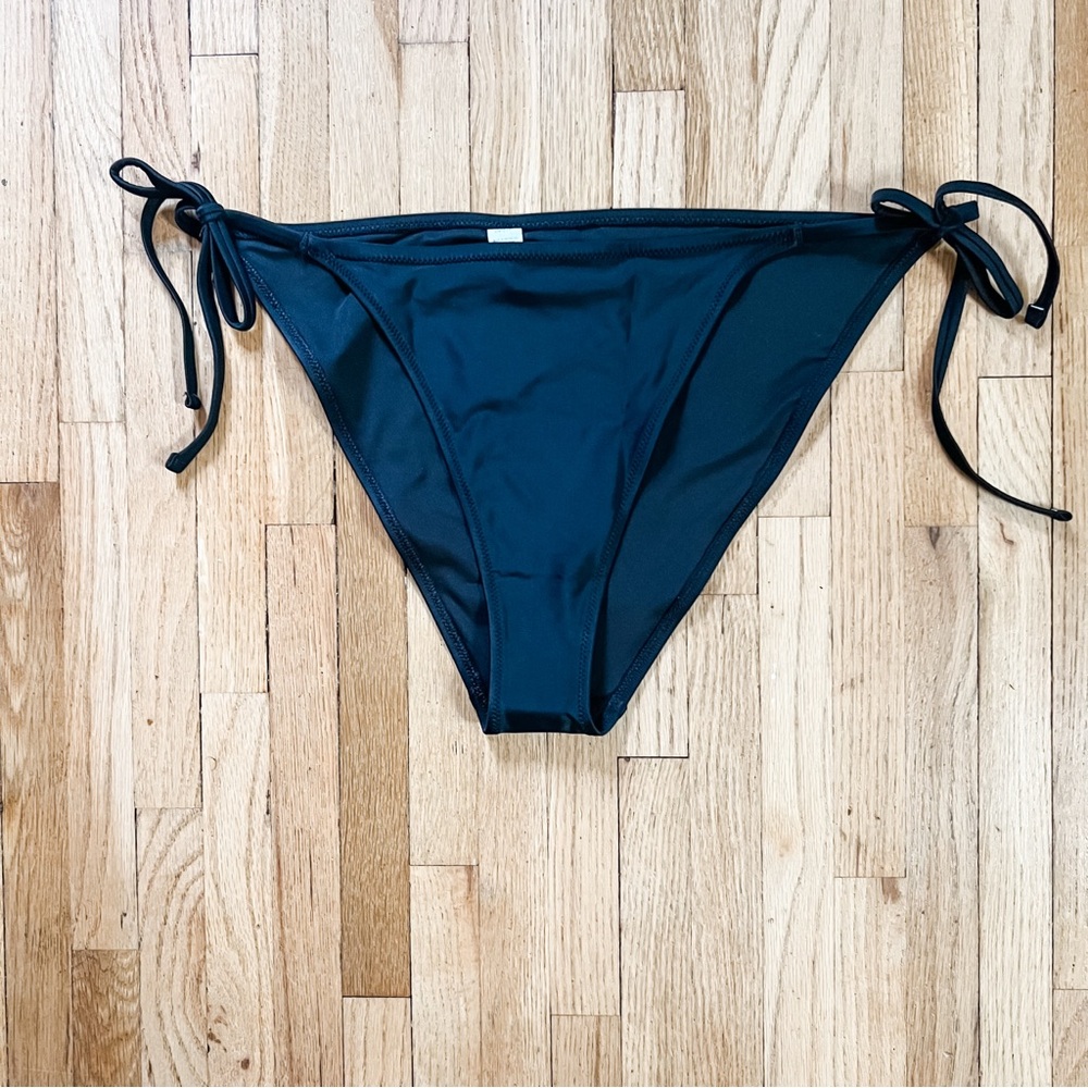 NWT Aerie Black Tie Waist Bikini Bottom | XL